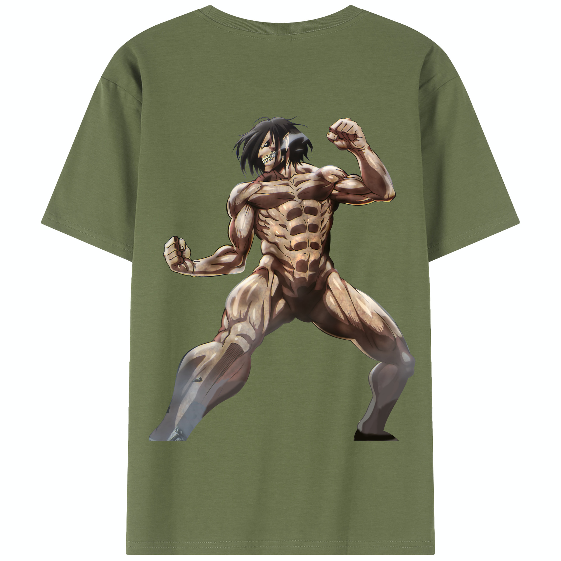 （画像用） 進撃の巨人 Attack on Titan 綿100％半袖Tシャツ（背面プリント）